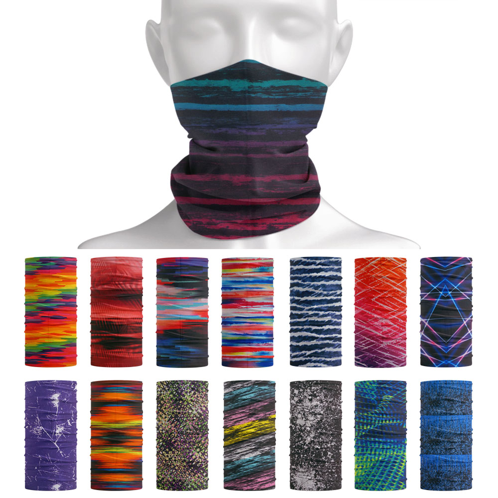 Headband Summer Knit - Halstuch mit Batik-Streifenmuster, Outdoor, Sommer, Haarbandanas,