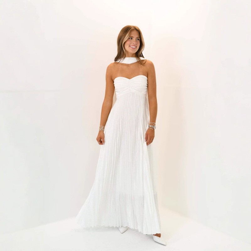 Maxi Dress Halter - Hochzeitsgast-Kleid Elegantes Party-Abendkleid Langes Kleid mit
