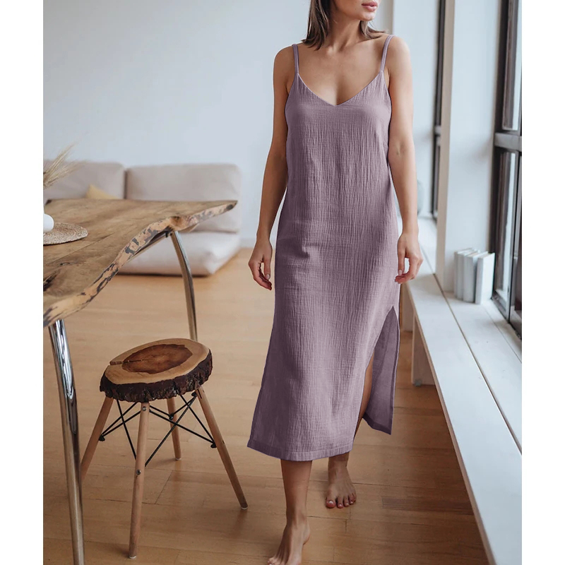 Linen Dress Wrap - Musselin 100% Baumwolle Gaze Damen Kleid