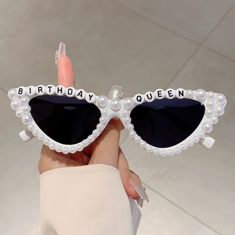 Sunglasses Cat Eye - Cat Eye Design Geschenkschirme, glänzende Perlen,