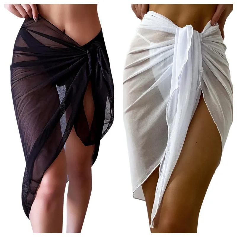 Cover Up Kaftan - Sommer Strand Kleid Wrap Sheer Wrap