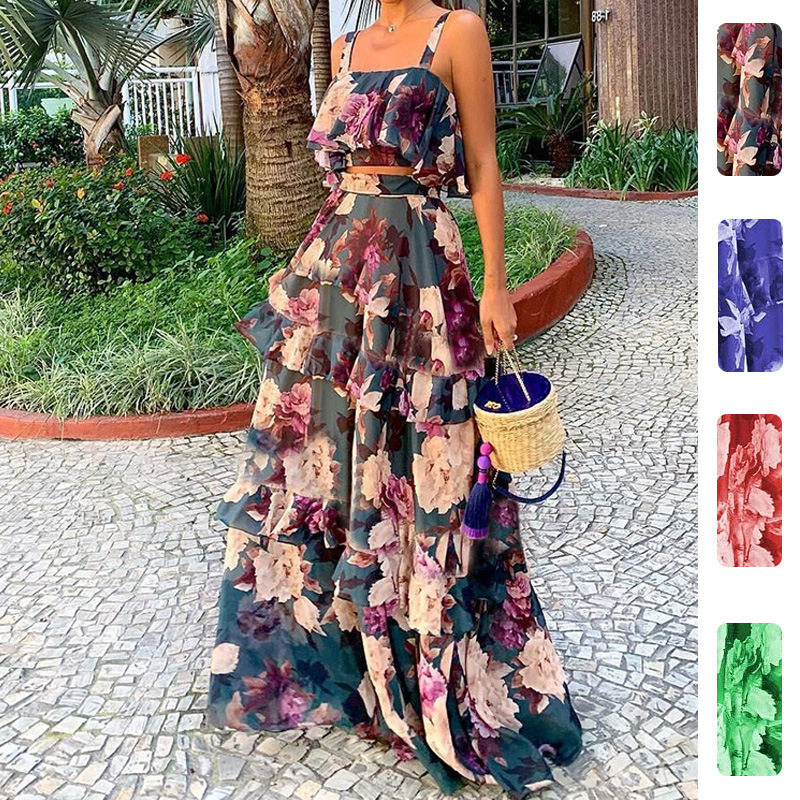 Damen Zweiteiler mit Blumenmus – Romper Floral Print Bewertung und Preis