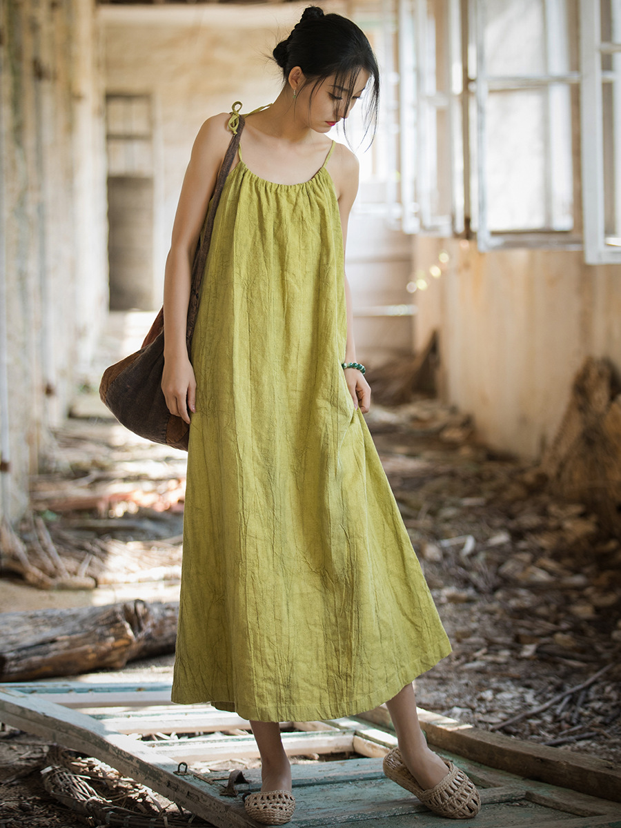 Neues chinesisches High-End-Kl – Linen Dress Wrap Bewertung und Preis