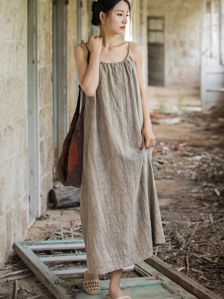 Neues chinesisches High-End-Kl – Linen Dress Wrap Bewertung und Preis
