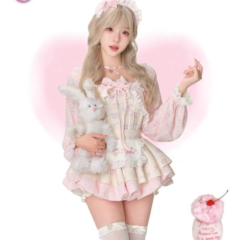 Japanisches süßes 3-teiliges S – Crop Top Crochet Bewertung und Preis