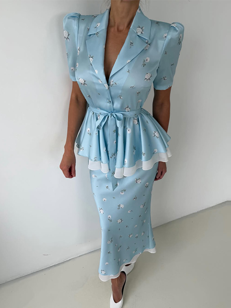 Blumenmuster Blazer-Mantel-Roc – Romper Floral Print Bewertung und Preis