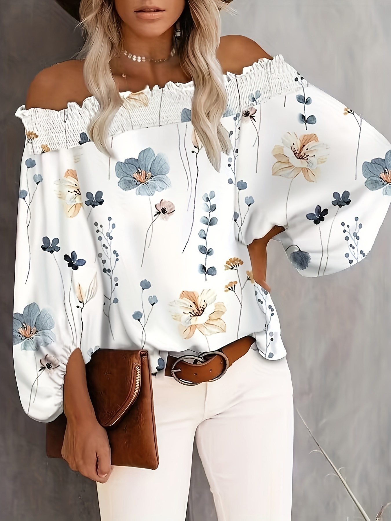 Übergröße Neue Damen Casual Bl – Blouse Off Shoulder Bewertung und Preis
