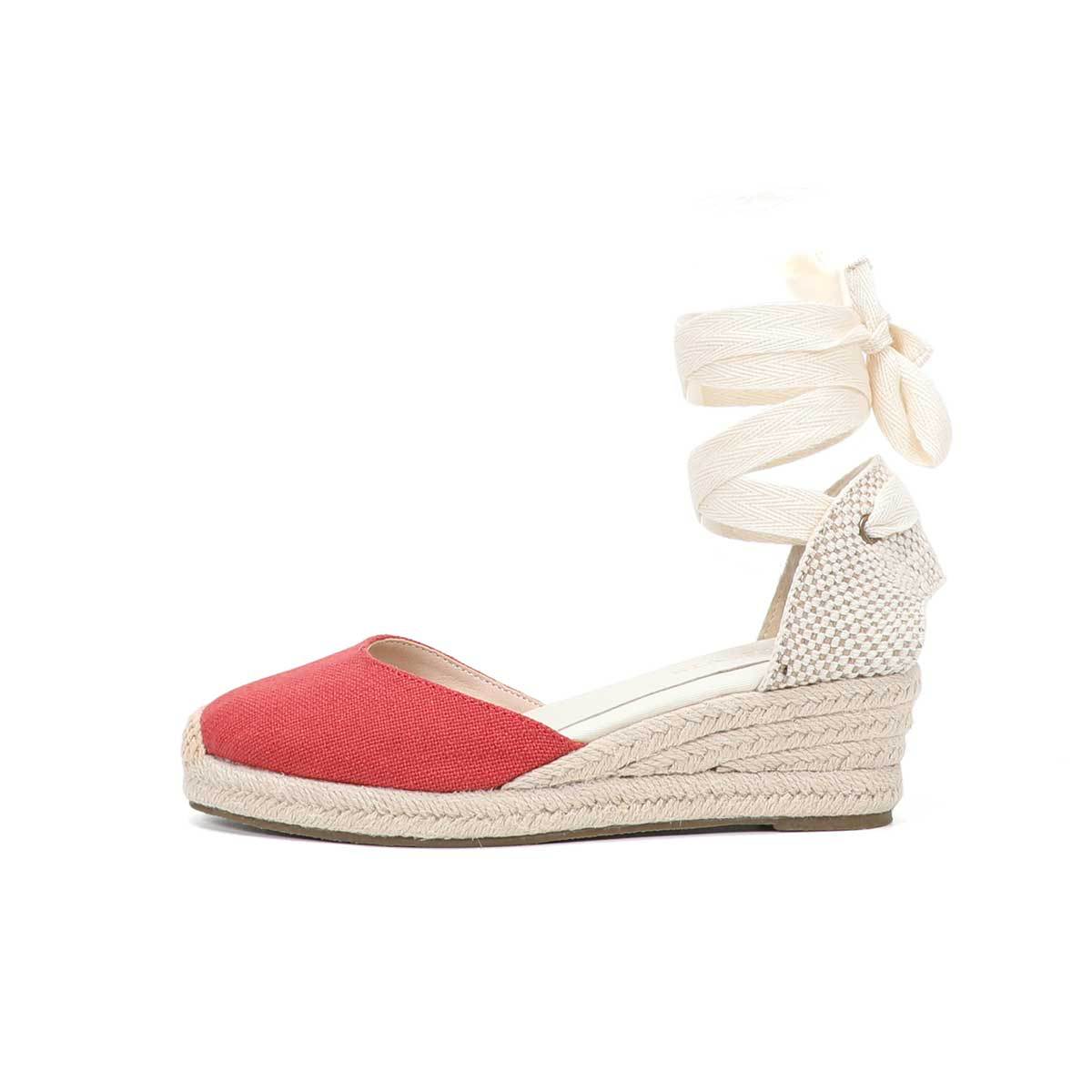 Damen Keilsandaletten mit Schn – Wedge Espadrille Women Bewertung und Preis