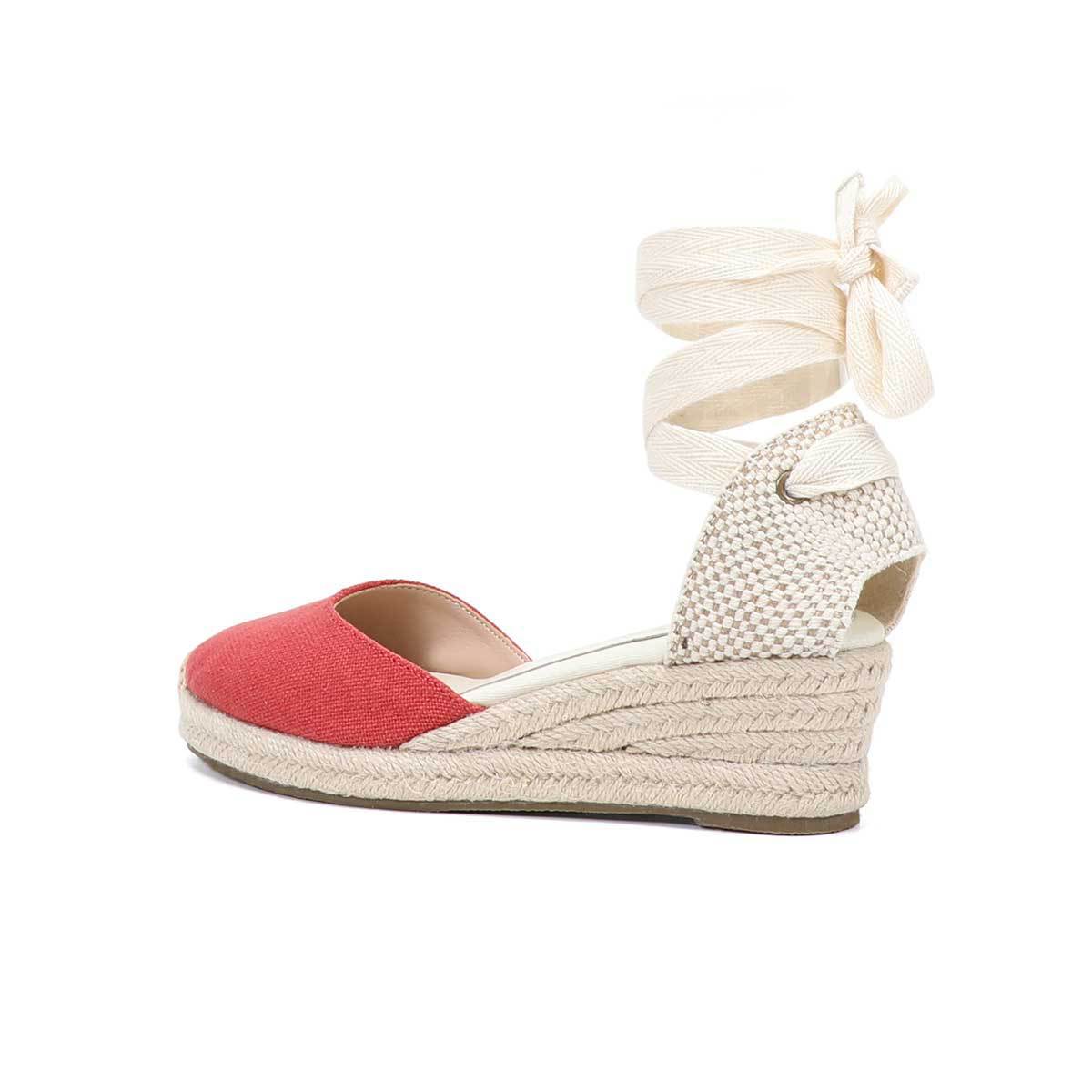 Damen Keilsandaletten mit Schn – Wedge Espadrille Women Bewertung und Preis