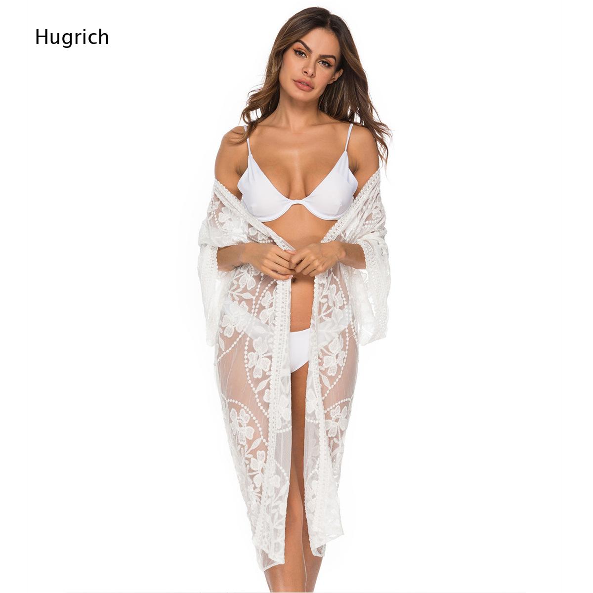 Eleganter weißer Kimono mit fl – Kimono Sheer Floral Bewertung und Preis