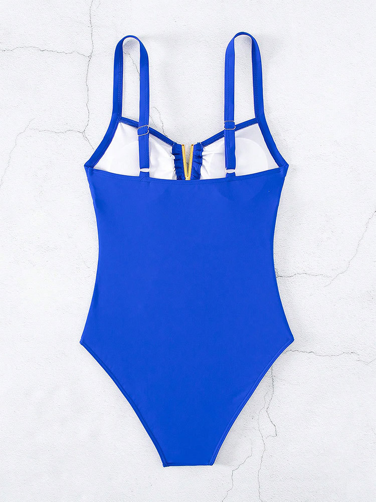 Cikini-Einfarbiger gerüschter  – Swimsuit Bikini Ruched Bewertung und Preis