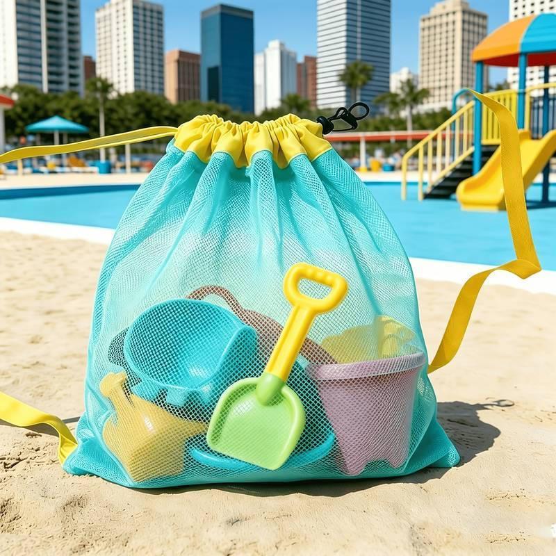 Große, tragbare Netz-Strandtas – Tote Bag Beach Bewertung und Preis