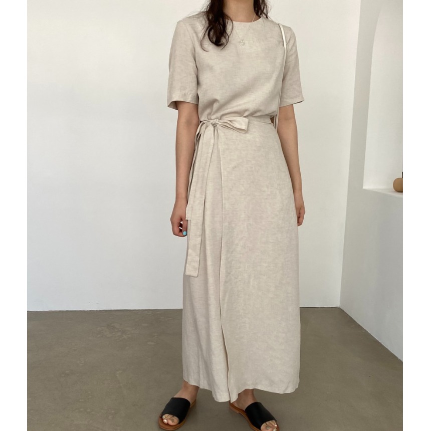 Elegantes Baumwoll-Leinen-Wick – Linen Dress Wrap Bewertung und Preis