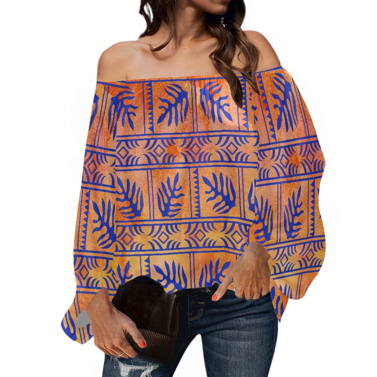 Polynesische Stammeskleidung S – Blouse Off Shoulder Bewertung und Preis