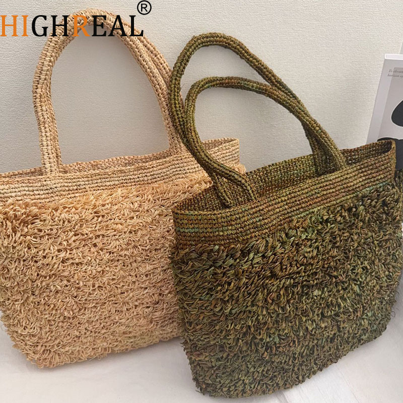 Luxuriöse Raffia-Strohtasche,  – Crochet Bag Raffia Bewertung und Preis