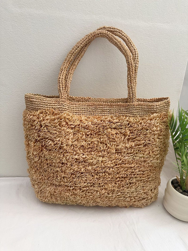 Luxuriöse Raffia-Strohtasche,  – Crochet Bag Raffia Bewertung und Preis