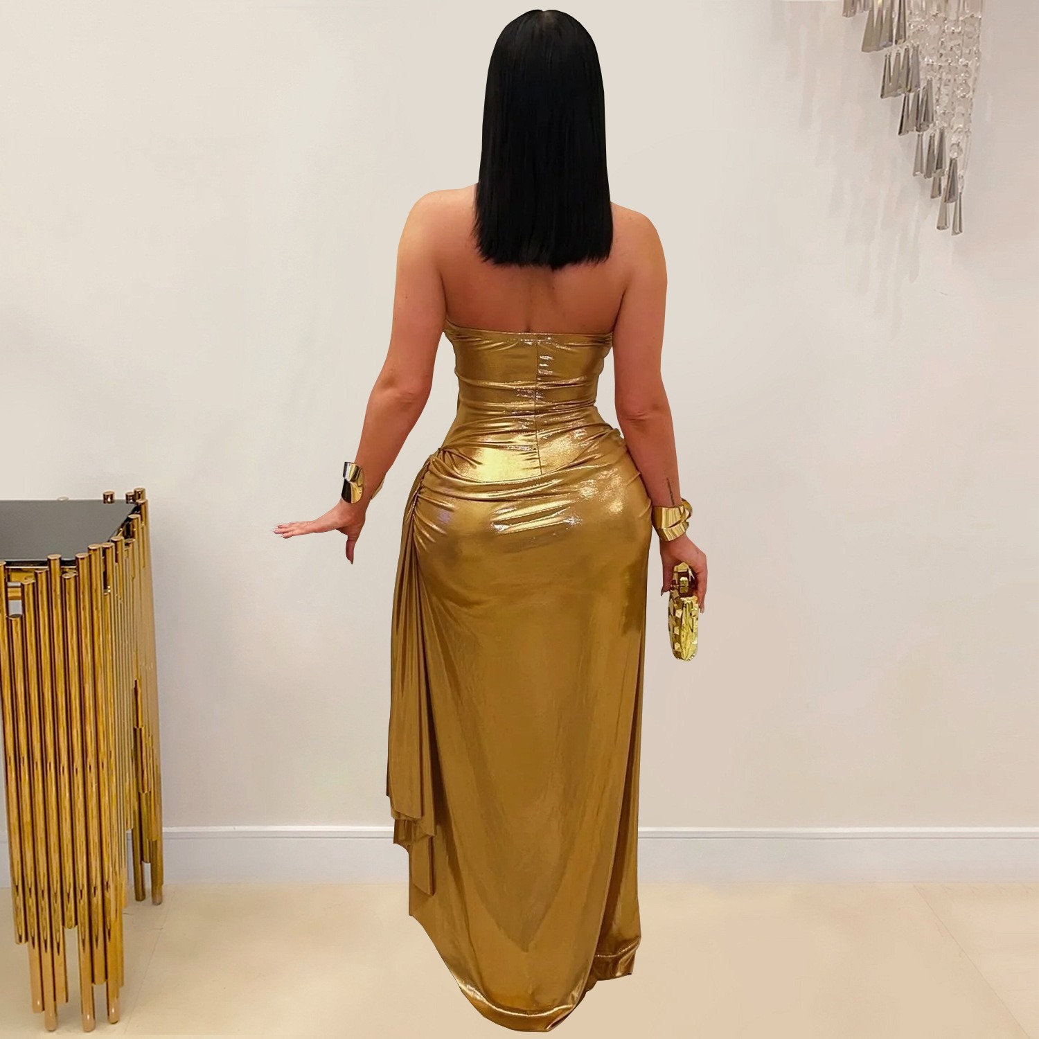 Hochzeitsgast-Kleid Abendkleid – Maxi Dress Halter Bewertung und Preis