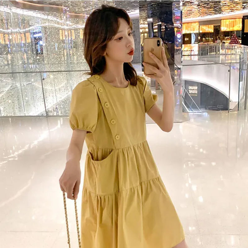 2021 lose Elegante Koreanische – Linen Dress Wrap Bewertung und Preis