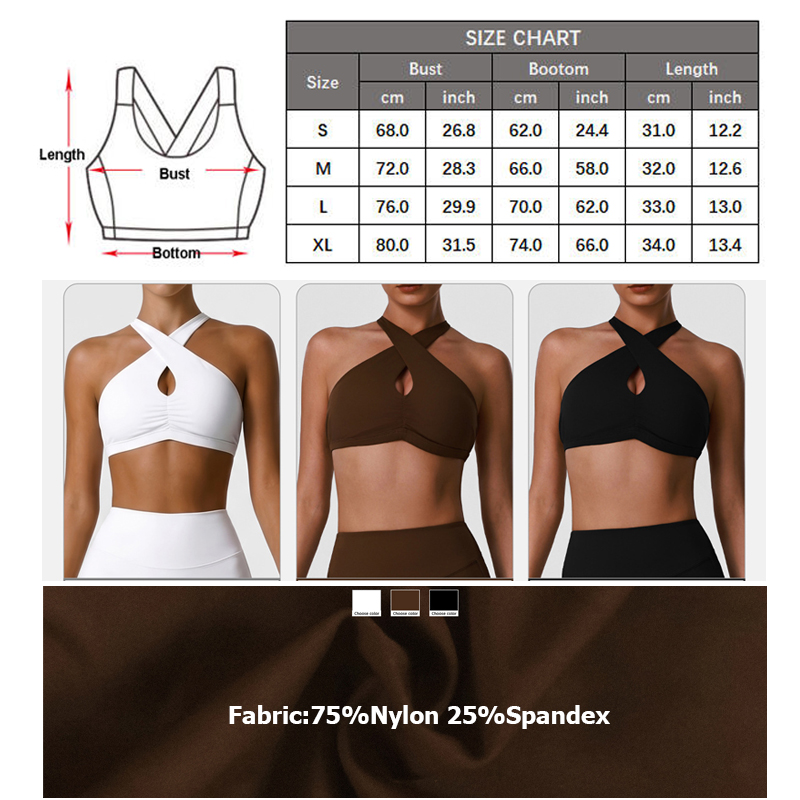 Damen Weiche Sportunterwäsche  – Crop Top Crochet Bewertung und Preis