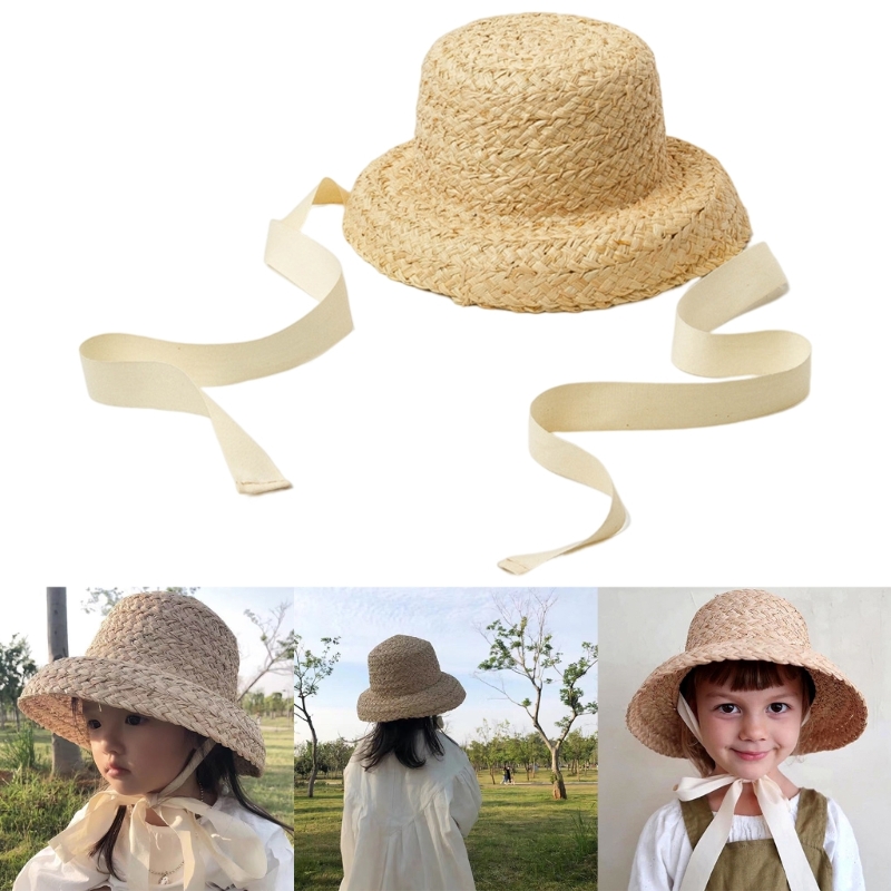 Hand gewebte Kinder Stroh kapp – Hat Floppy Wide Bewertung und Preis