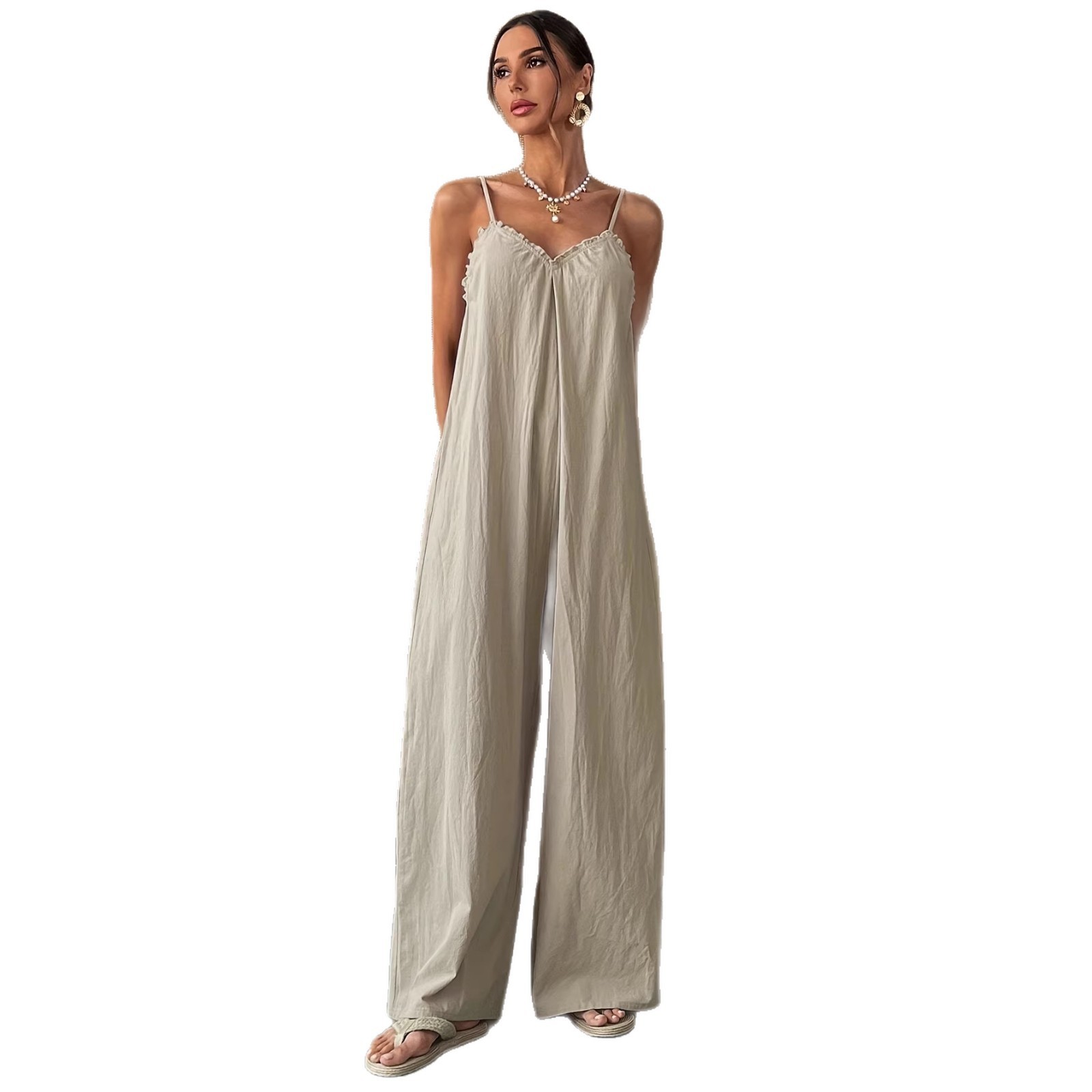 Sommer Damen Jumpsuit Ärmellos – Jumpsuit Linen Relaxed Bewertung und Preis