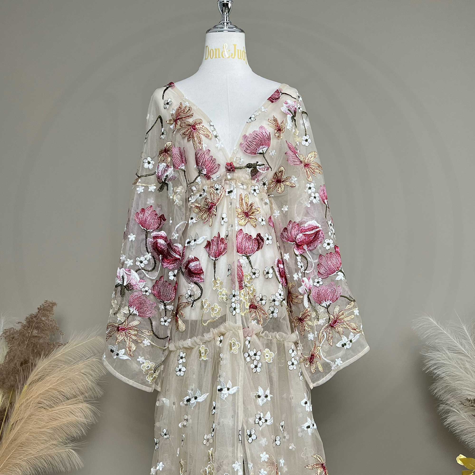 Don&Judy Schmetterlingsapplika – Kimono Sheer Floral Bewertung und Preis