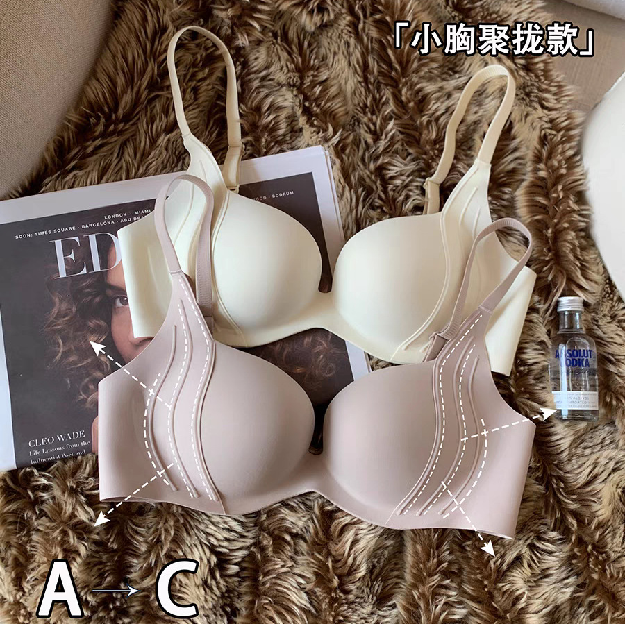 Kabelloser Push-up-BH für klei – Bralette Triangle Set Bewertung und Preis
