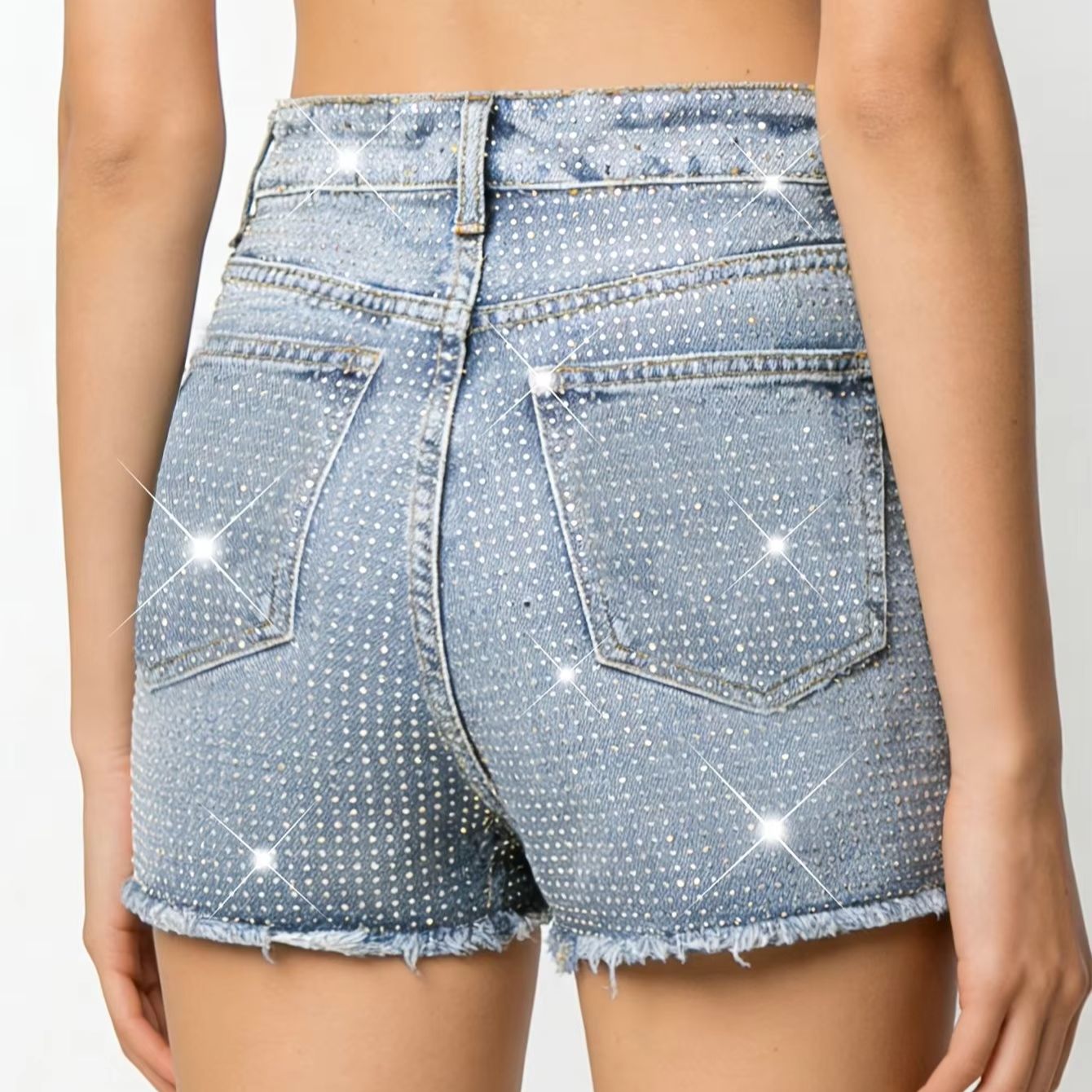 2026 Neue Vollbesetzte Elastis – Shorts Denim Frayed Bewertung und Preis
