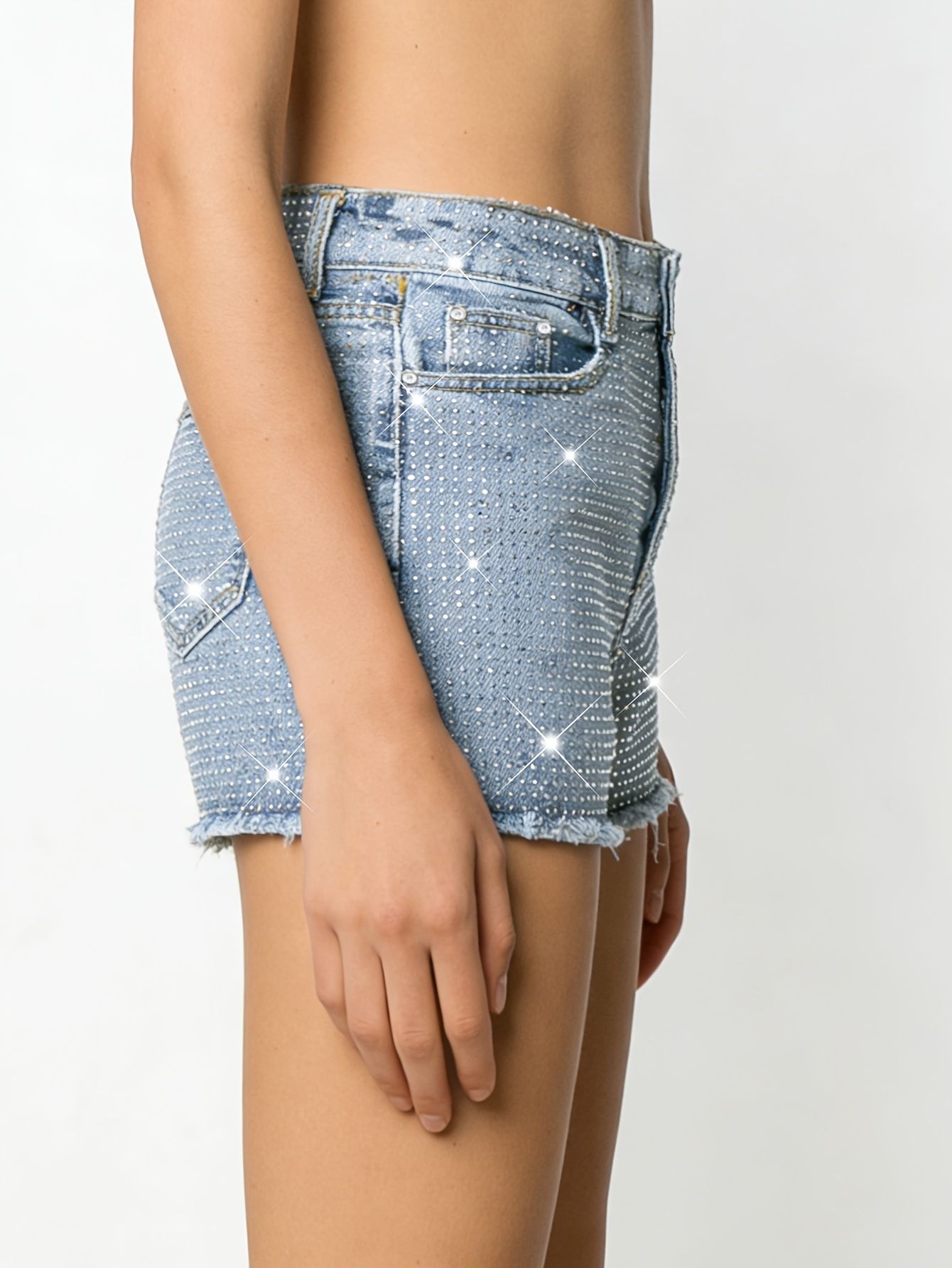 2026 Neue Vollbesetzte Elastis – Shorts Denim Frayed Bewertung und Preis