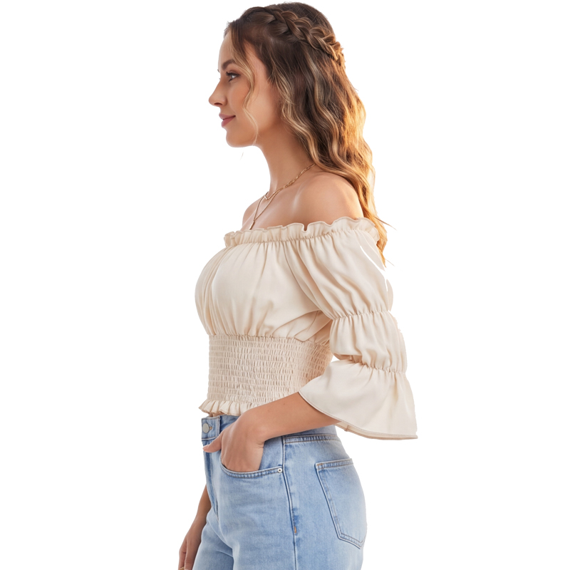 Renaissance-Bluse Damen-Oberte – Blouse Off Shoulder Bewertung und Preis