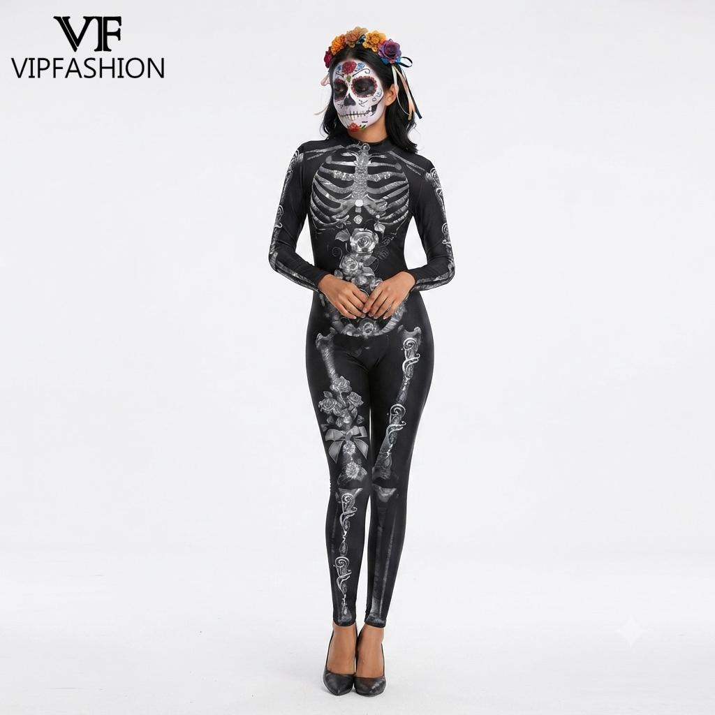 VIP FASHION Damen Halloween Ta – Romper Floral Print Bewertung und Preis