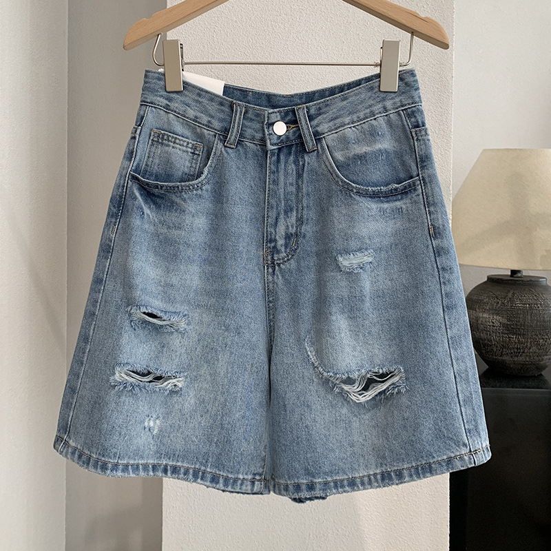 Denim-Shorts für Damen, Vintag – Shorts Denim Frayed Bewertung und Preis