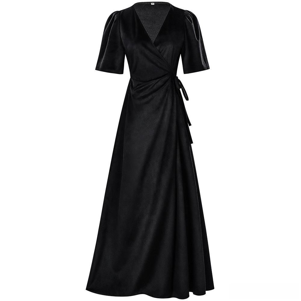 Damen Langes V-Ausschnitt Wick – Linen Dress Wrap Bewertung und Preis