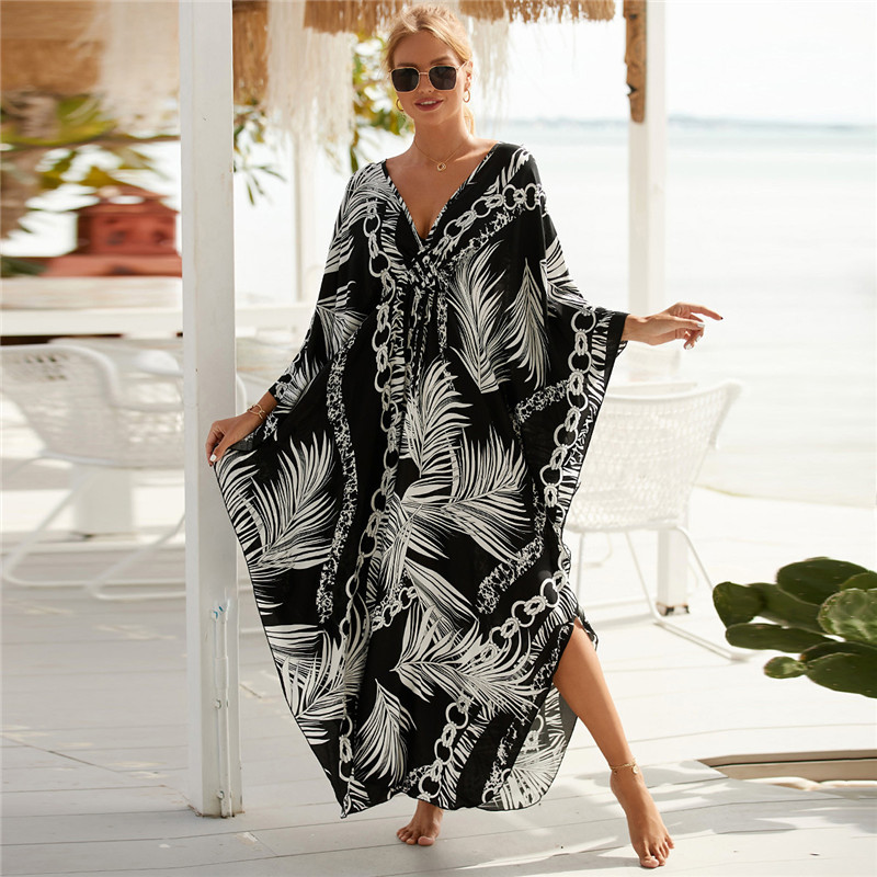 Damen Plus Size Animal Print V – Cover Up Kaftan Bewertung und Preis