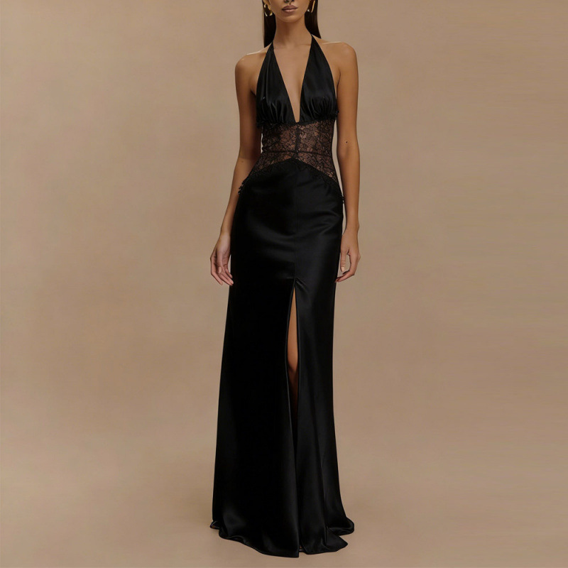 Sexy rückenfreies Neckholder-M – Maxi Dress Halter Bewertung und Preis