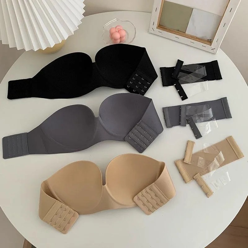 Sexy trägerloser Push-Up-BH fü – Bralette Triangle Set Bewertung und Preis