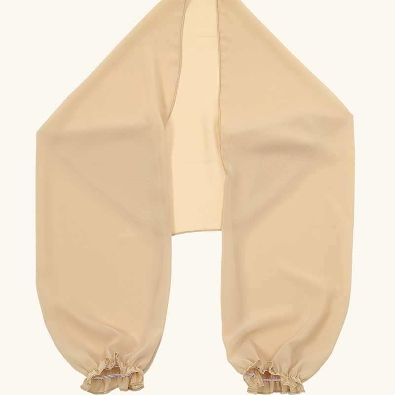 Einfarbiger Chiffon-Schal für  – Blouse Off Shoulder Bewertung und Preis