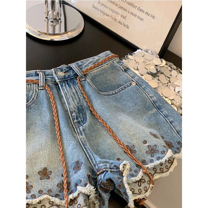 Atmungsaktive Vintage-Denim-Sh – Shorts Denim Frayed Bewertung und Preis